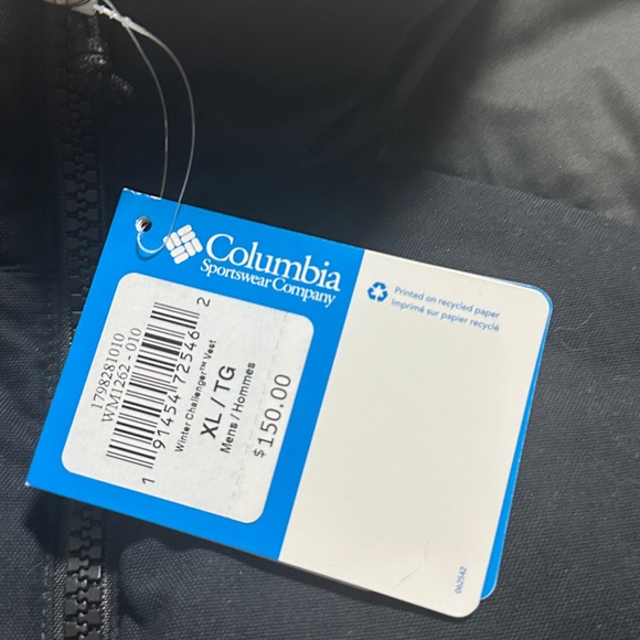 Men's Columbia Winter Challenger Down Vest - size XL black - Picture 3 of 3